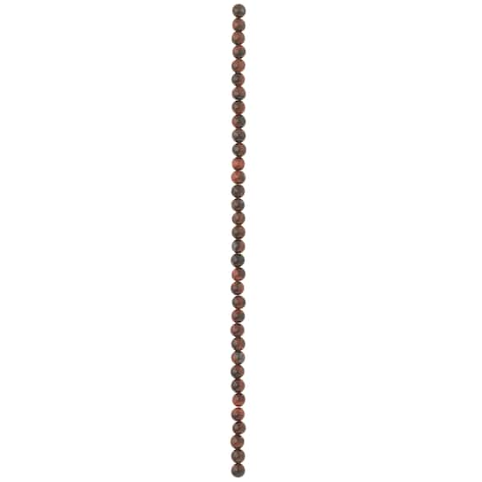 12 Pack: Red & Brown Tiger Eye Round Beads, 6mm by Bead Landing™